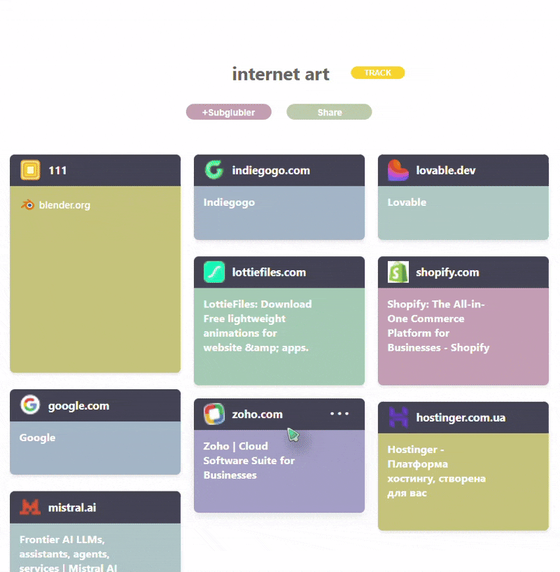 Glubler Dashboard Animation